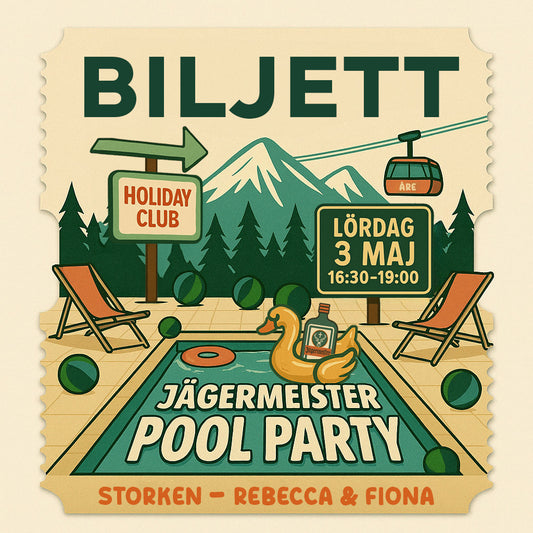 BILJETT - JÄGERMEISTER POOL PARTY